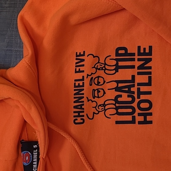 Official Channel 5 News Hoodie -local tip hotline -NWT - Picture 2 of 7
